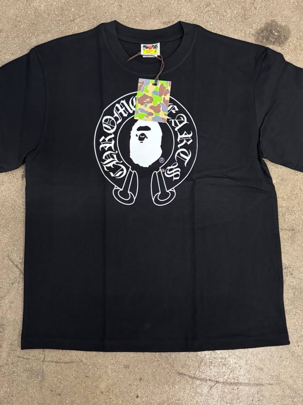 Bape X Chrome Heart Tee Black